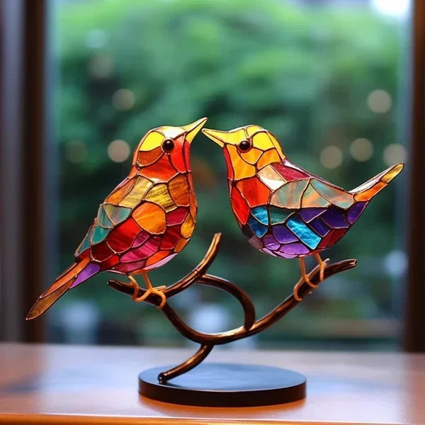 Artistic Acrylic Birds | Colorful Home Decor Desktop Ornaments with Unique Design | Vibrant Accents for Cozy Atmosphere 1