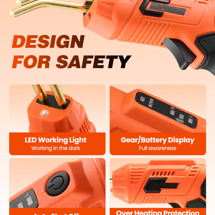 Cordless Plastic Welder, Plastic Welding Kit with Hot Stapler – image 16