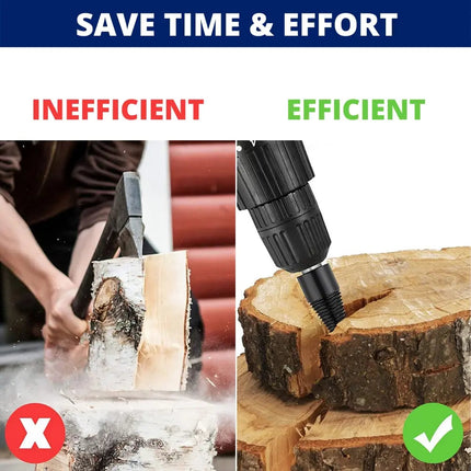 Log Splitter Drill Bit, Firewood Splitter Head for Battery Drills – image 5