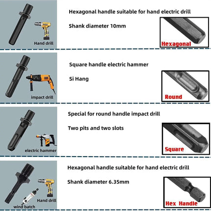 Log Splitter Drill Bit, Drill Bits for Wood Splitting with Hex Shank Adapter – image 4