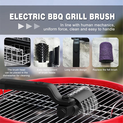 Grill Cleaning Brush with 2 Replacement Heads, Grilling Accessories – image 11
