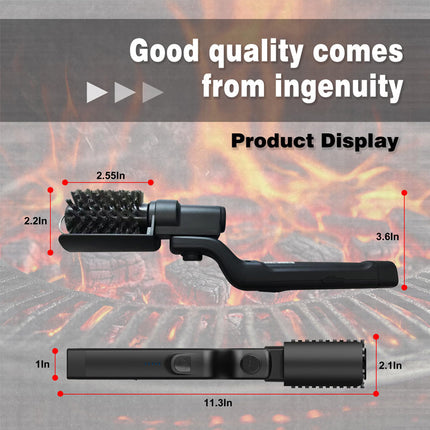 Electric Grill Brush with 3 Speeds, Grill Cleaning Brush with 2 Replacement Heads – image 14