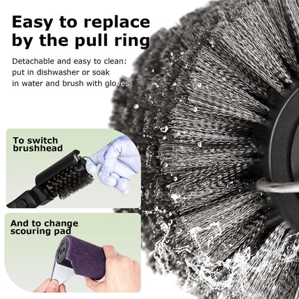 Grill Cleaning Brush with 2 Replacement Heads – image 7