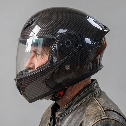 Full Face Helmet with Visor, Dual Visor Motorcycle Helmet