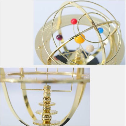 Celestial Craft | Orrery Model with 5 Revolving Planets | Elegant Brass Design for Cosmic Enthusiasts 2