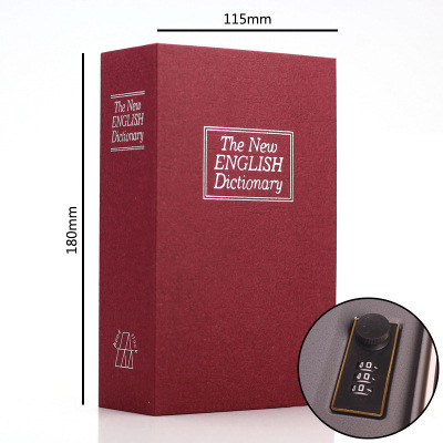 Book Safe, Hollow Book Lock Box with Key or Combination Lock – image 8