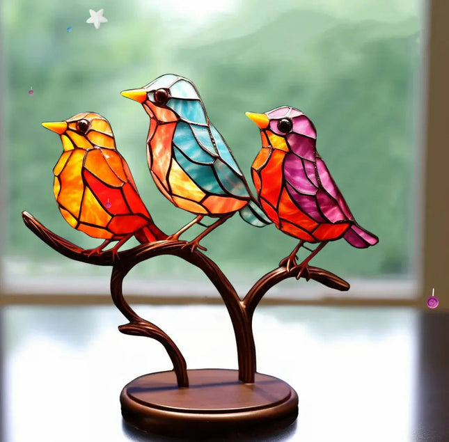 Colorful Window Decoration | Sunlight Reflecting Bird Art Piece | Vibrant Home Accent for Cheerful Ambiance 1
