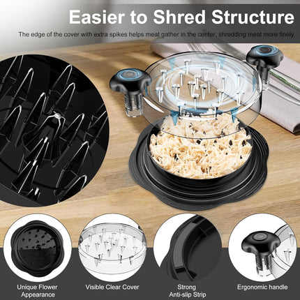 BPA Free Kitchen Utensils with Non Slip Handle, Chicken Shredder Tool – image 5