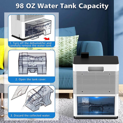 Home Dehumidifiers for Bedroom, Small Portable Dehumidifier for Closet – image 5