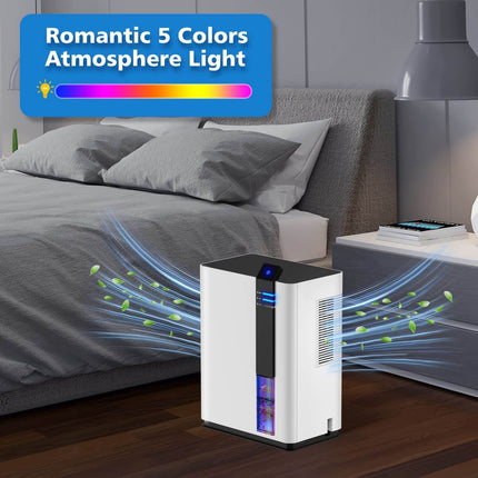 Home Dehumidifiers for Bedroom, Bathroom Dehumidifier with Night Light – image 6