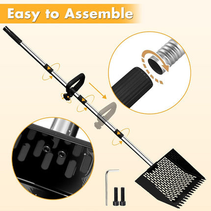 Dog Poop Scooper with Long Handle, Rake for Chicken Coop – image 6