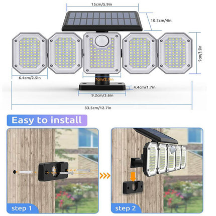 Outdoor Lights Solar Powered, Solar Lights with Motion Sensor for Porch Light – image 5