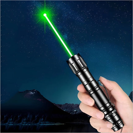 Green Laser Pointer Pen, Rechargeable Laser Pen for Astronomy and Presentations, Green Laser Pointers with USB Charging
