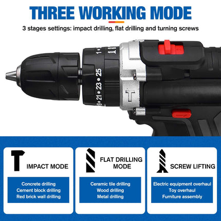Cordless Impact Drills with 2 Batteries, 21V Impact Driver and Power Drill – image 4