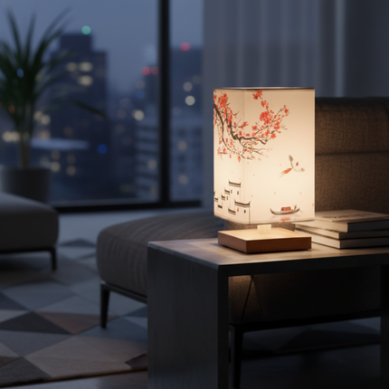 Table Lamps for Bedroom, Wooden Nightstand Lamp – image 9