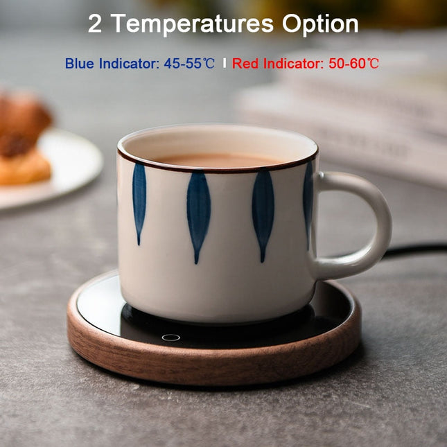 Elegant Ceramic Coffee Mug Warmer with Auto Shut-Off & Waterproof Design for Perfectly Heated Beverages 1