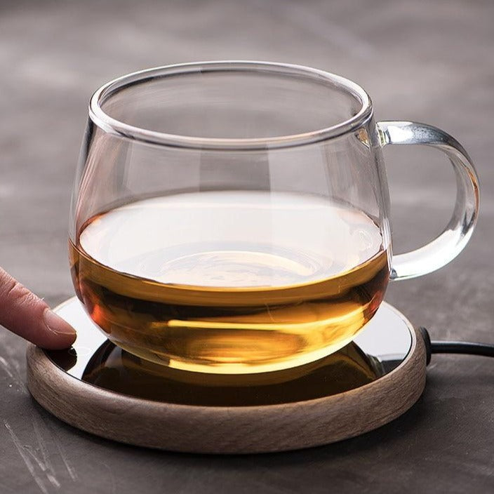Elegant Ceramic Coffee Mug Warmer with Auto Shut-Off & Waterproof Design for Perfectly Heated Beverages 4
