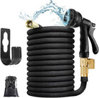 Expandable Garden Hose 100 ft, Lightweight Flexible Water Hose with Nozzle, Expanding Garden Hose for Car Wash
