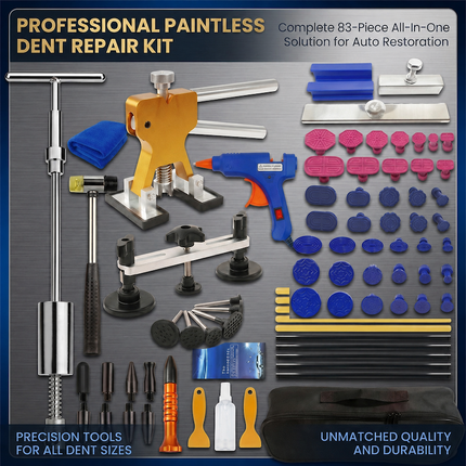 Paintless Dent Repair Kit, 83 Piece Car Dent Puller with Slide Hammer and Glue Gun – image 12