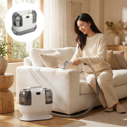 Portable Carpet Cleaner Machine, Upholstery Cleaner with Dual Tanks