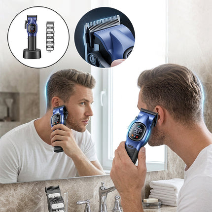 Professional Hair Clippers for Men, Cordless Barber Clippers with LCD Display – image 9