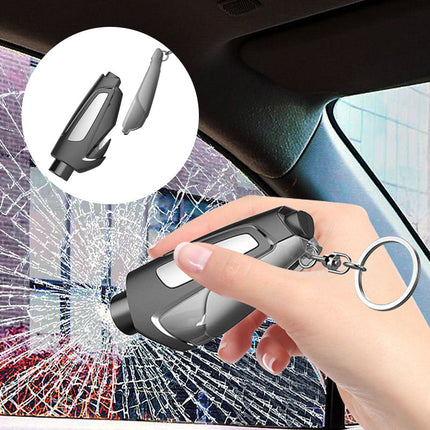 Glass Breaker Keychain, Car Window Breaker and Seat Belt Cutter 3 in 1 with Emergency Whistle – image 10