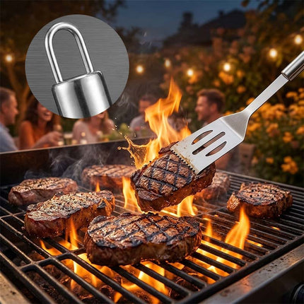 BBQ Grill Tool Set with Storage Bag, Stainless Steel Grill Accessories with Tongs and Basting Brush – image 8