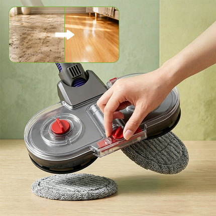 Electric Spinning Mop Head for Dyson V6 V7 V8 V10 V11, Vacuum Mop Attachment for Hard Floors with 6 Washable Pads – image 17