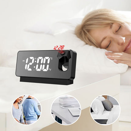 Digital Alarm Clock with Projection, Ceiling Projection Clock for Bedroom – image 11