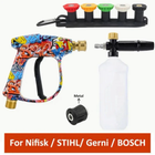 Pressure Washer Foam Cannon with 5 Spray Nozzles, Foam Sprayer for Car Washing