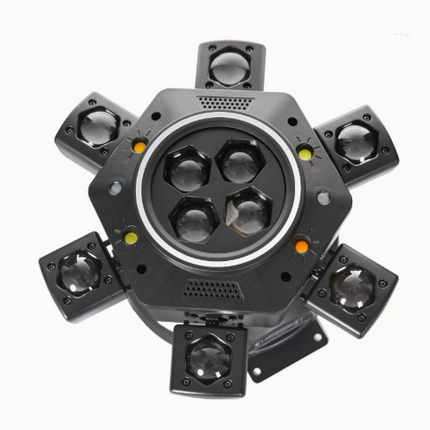 Stage Lights, Moving Head DJ Lights with DMX Control, RGBW LED Disco Light, Sound Activated Party Lights for Club