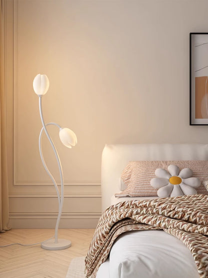 FloraGlow | Stylish Modern Flower Floor Lamp for Living Room Illumination 8