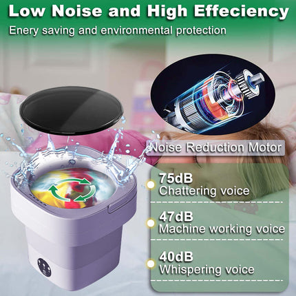 Portable Washing Machine with UV Sterilization, Foldable Mini Washing Machine for Baby Clothes – image 6