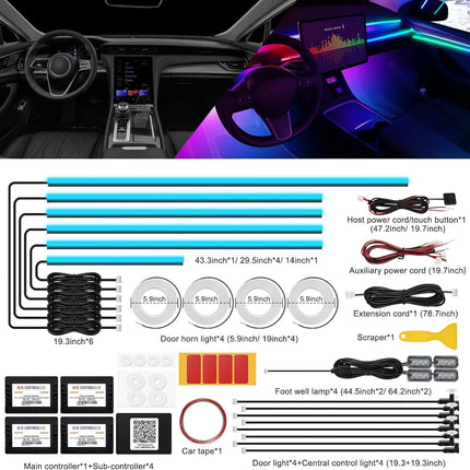 RGBIC Car LED Strip Lights full interior coverage – image 8