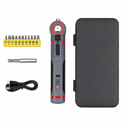 Electric Screwdriver with Pivoting Head, Cordless Screwdriver with 3 Torque Settings – image 8