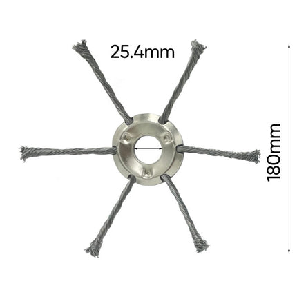 Weed Trimmer Head, Weed Wacker Blade with Steel Wire, Brush Cutter Blade for Weed Eater, String Trimmer Replacement Head