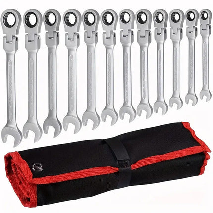 Combination Wrench Set with 72 Tooth Ratchet Wrenches – image 6