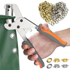 Grommet Tool, Grommet Kit with Brass Grommets for Fabric, Eyelet Tool for Leather, Craft Tools for DIY Projects