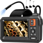 Borescope Camera Dual Lens, Endoscope Camera with Light and 16.4 ft Waterproof Cable, Inspection Camera for Engine