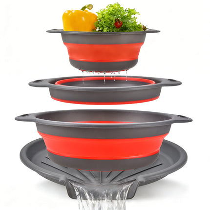 Collapsible Kitchen Strainer Set of 3, Food Strainer