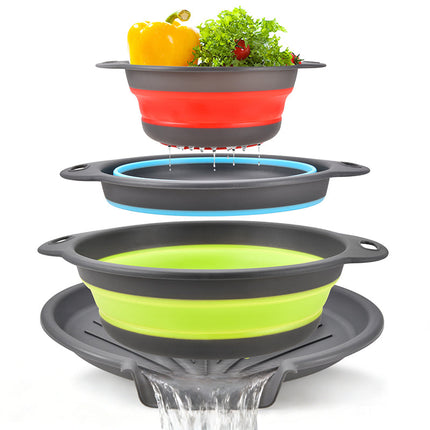 Collapsible Kitchen Strainer Set of 3, Food Strainer – image 5