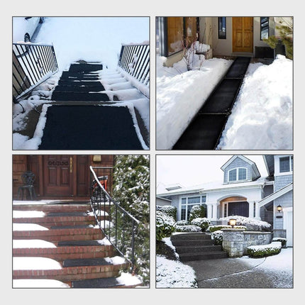 Heated Driveway Mat for Snow Melting, Heated Outdoor Mat for Walkway and Stairs