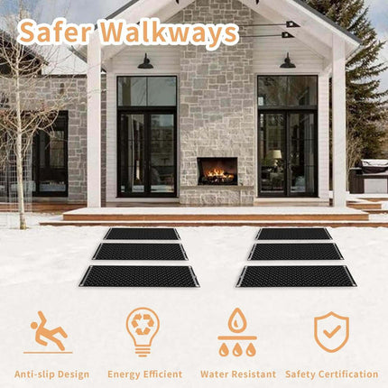 Heated Driveway Mat for Snow Melting, Anti Slip Snow Melting Pad