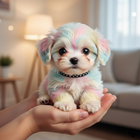 Toy Robot Dog for Kids, Walking Dog Toy That Sits and Wags Its Tail, Plush Toys and Stuffed Animals, Soft Stuffed Dog