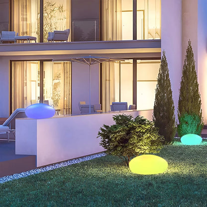 LuminaraStone | Elegant Color-Changing Outdoor LED Garden Light 4