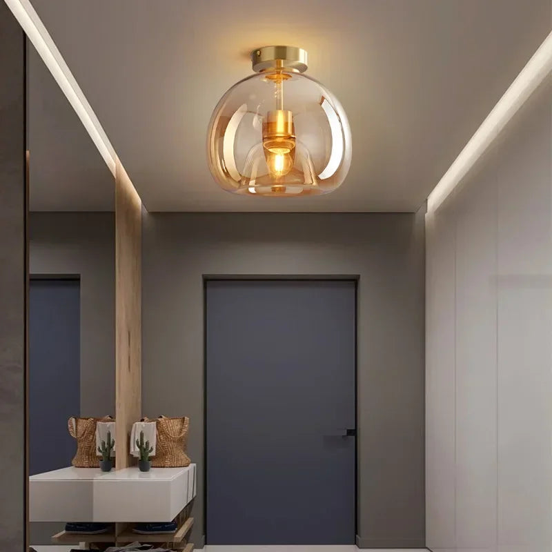 Luminara | Chic Modern Glass Flush Mount Ceiling Light Fixture 2