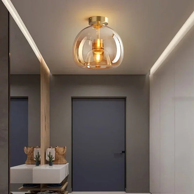 Luminara | Chic Modern Glass Flush Mount Ceiling Light Fixture 2