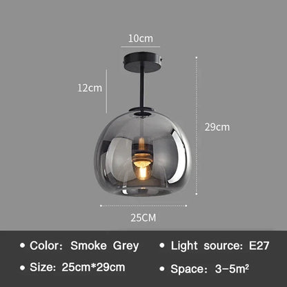 Luminara | Chic Modern Glass Flush Mount Ceiling Light Fixture 8