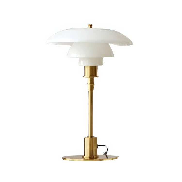 Luminara | Elegant Dimmable Curved Shade Table Lamp for Bedroom or Desk 7