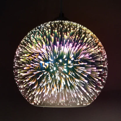 Luminara | Vibrant Artistic 3D Firework Glass Pendant Light 2